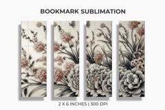 3D Floral Bookmark Sublimation Product Image 1