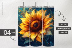 Beautiful Sunflower Digital Papers - 04 Variation Product Image 2