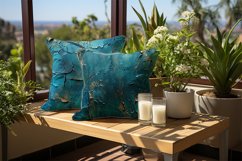 Cyan Texture Digital Papers Bundle Product Image 2