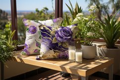 Purple Roses Digital Papers Bundle Product Image 2