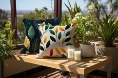 Flat Leaves Digital Papers Bundle Product Image 2