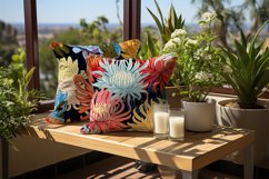 Multidimensional Shading Flower Digital Papers Bundle Product Image 2