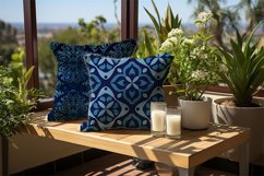 Gothic Blue Digital Papers, Scary Pattern Product Image 2