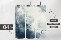 Gray Watercolor Digital Papers - 04 Variations Product Image 2