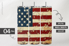Grunge Patriotic Digital Papers - Patriotic Texture Product Image 2