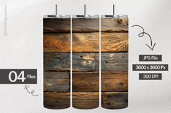 Old Wooden Woodgrain Texture Digital Papers - 04 Variations Product Image 2