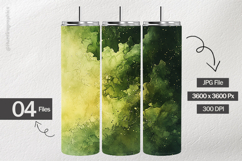 Olive Watercolor Digital Papers - 04 Variations Product Image 2