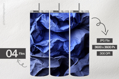 Royal Blue Wrinkled Digital Papers - 04 Variations Product Image 2