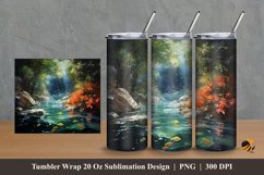 Natural Style Tumbler Wrap Sublimation Design 2 Product Image 1
