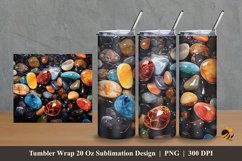 Mexican River Stone Tumbler Wrap Sublimation Design 2 Product Image 1