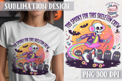 Halloween Skeleton Clipart PNG Sublimation Colored Sarcastic Product Image 1