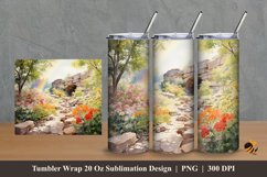 Morning Elegance Tumbler Wrap Sublimation Design 2 Product Image 1