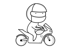 Racing and motorcyclist icons Product Image 2