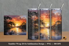 Rowing Boat Tumbler Wrap Sublimation Design 2 Product Image 1