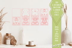Dog 3D SVG Laser Cut File 8 Layer Animal Design v1 Product Image 2