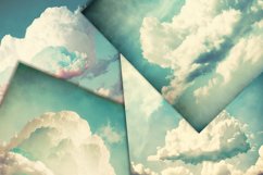 Soft Vintage Clouds Digital Papers Product Image 2