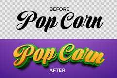 3D Nature Text Effect Curved Style Product Image 2