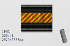 Tumbler Straight 20 OZ Sublimation Hazard Wrap Design Product Image 3