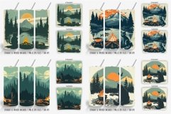 Retro Camping Cat Tumbler Wrap Bundle Product Image 3