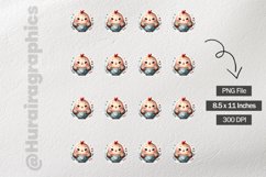 Hen|Printable Animal Sticker Product Image 3