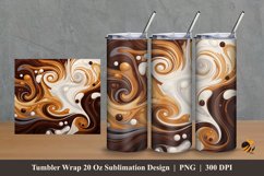 Beauty Mocca Coffee Tumbler Wrap Sublimation Design 2 Product Image 1