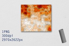 Tumbler Straight 20 OZ Sublimation Topographic Wrap Design Product Image 3