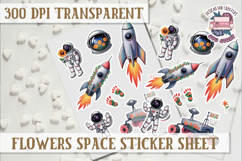 Flowers Spice sticker sheet Planets Scrapbook PNG Stars Product Image 1