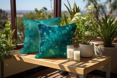 Cyan Bokeh Digital Papers Bundle Product Image 2