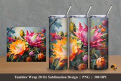 Dragon Fruit Tumbler Wrap Sublimation Design 2 Product Image 1