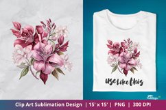 Beautiful Flower Clip Art Sublimation 2 Product Image 1