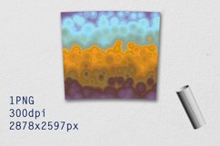 Tumbler Tapered 20 OZ Sublimation Gem stone Wrap Design Product Image 3