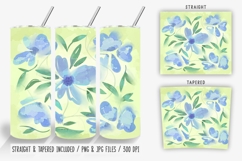 Watercolor Floral Summer Tumbler Wrap Bundle Product Image 2