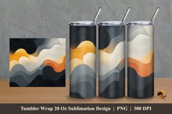 Artistic Wave Tumbler Wrap Sublimation Design 2 Product Image 1
