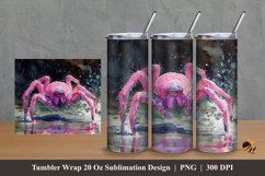Big Spider Tumbler Wrap Sublimation Design 2 Product Image 1