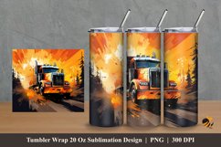 Ilegal Truck Tumbler Wrap Sublimation Design 2 Product Image 1