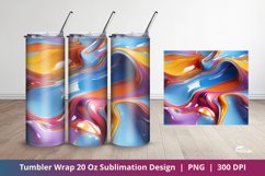 Acrylic Liquid Tumbler Wrap Sublimation 2 Product Image 1