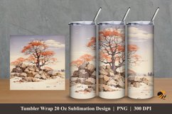 Nature Outdoor Tumbler Wrap Sublimation Design 2 Product Image 1