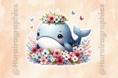 Whale|Printable Animal Sticker Product Image 2