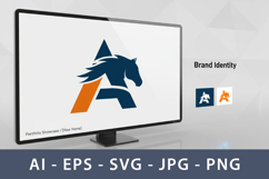 Horse Head and Letter a Logo Design Product Image 2