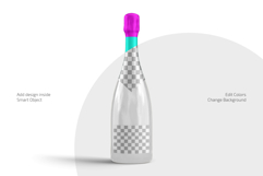 Glass Champagne Bottle Mockup Set Product Image 2