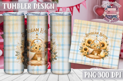 Sublimation Tumbler WRAP Vintage Quote Farm Sunflowers Product Image 1