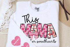 This Mama Loves Her Sweethearts , Valentine Sublimation PNG Product Image 1