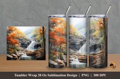 Natural Beauty Place Tumbler Wrap Sublimation Design 2 Product Image 1