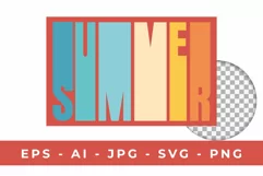 Summer SVG PNG JPG | Summer Colorful Design Product Image 2