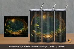 Plants On The Jungle Tumbler Wrap Sublimation Design 2 Product Image 1