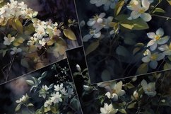 Night Jasmine Blossom Digital Paper Product Image 2