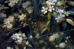 Night Jasmine Blossom Digital Paper Product Image 2
