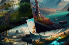 Oil Paint Nature Art Backgrounds Product Image 3