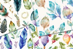 Watercolor Themed Digital Papers Backgrounds Product Image 3