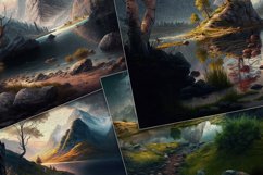 Oil Paint Nature Art Backgrounds Product Image 2